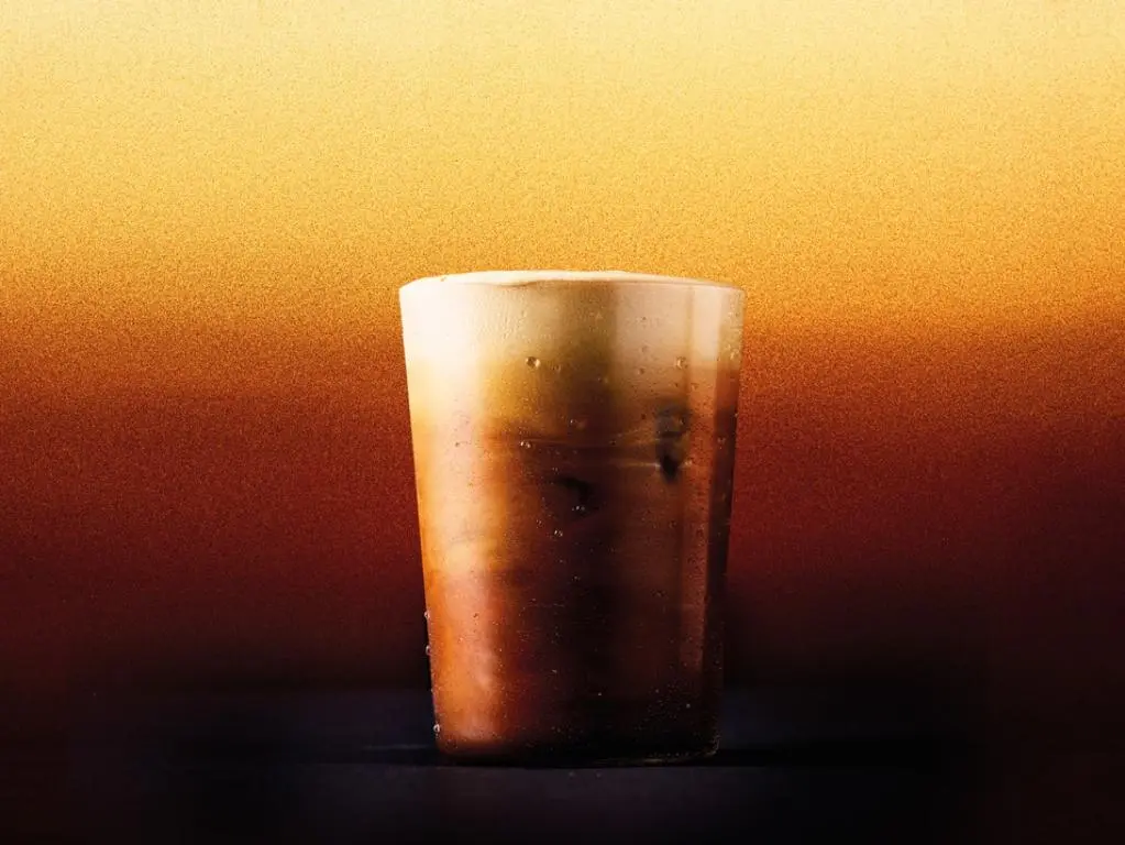 Salted Caramel Iced Velvet Americano